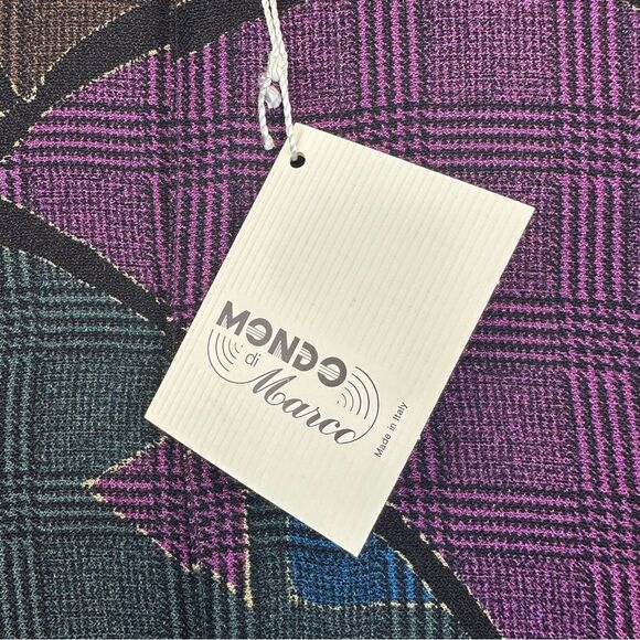 Mondo‎ Di Marco Shirt Mens 1X Big Colorful Abstract Disco Funky Rayon Italy NEW - Picture 14 of 16